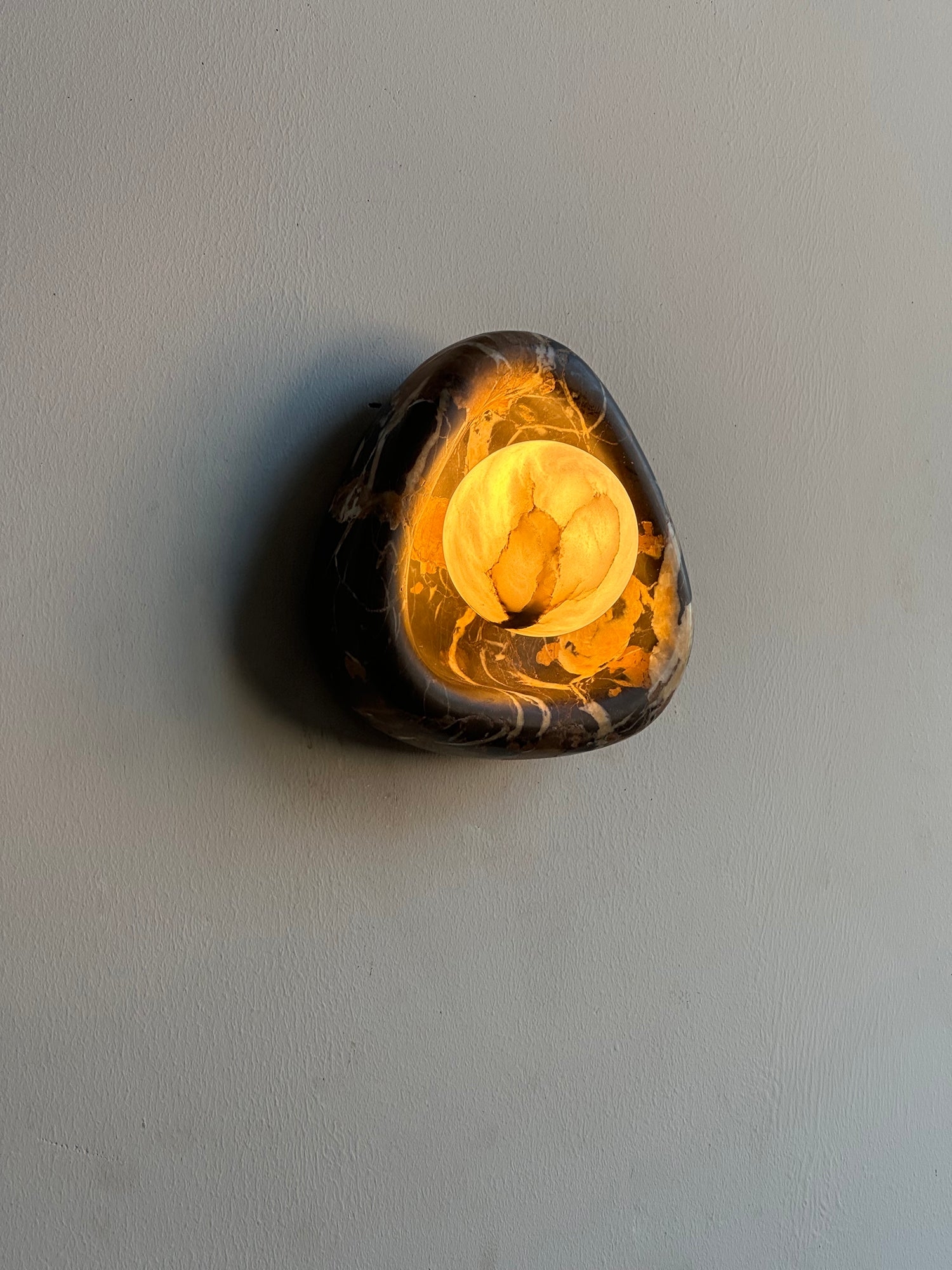 Black Pearl Marble Wall Lamp D651