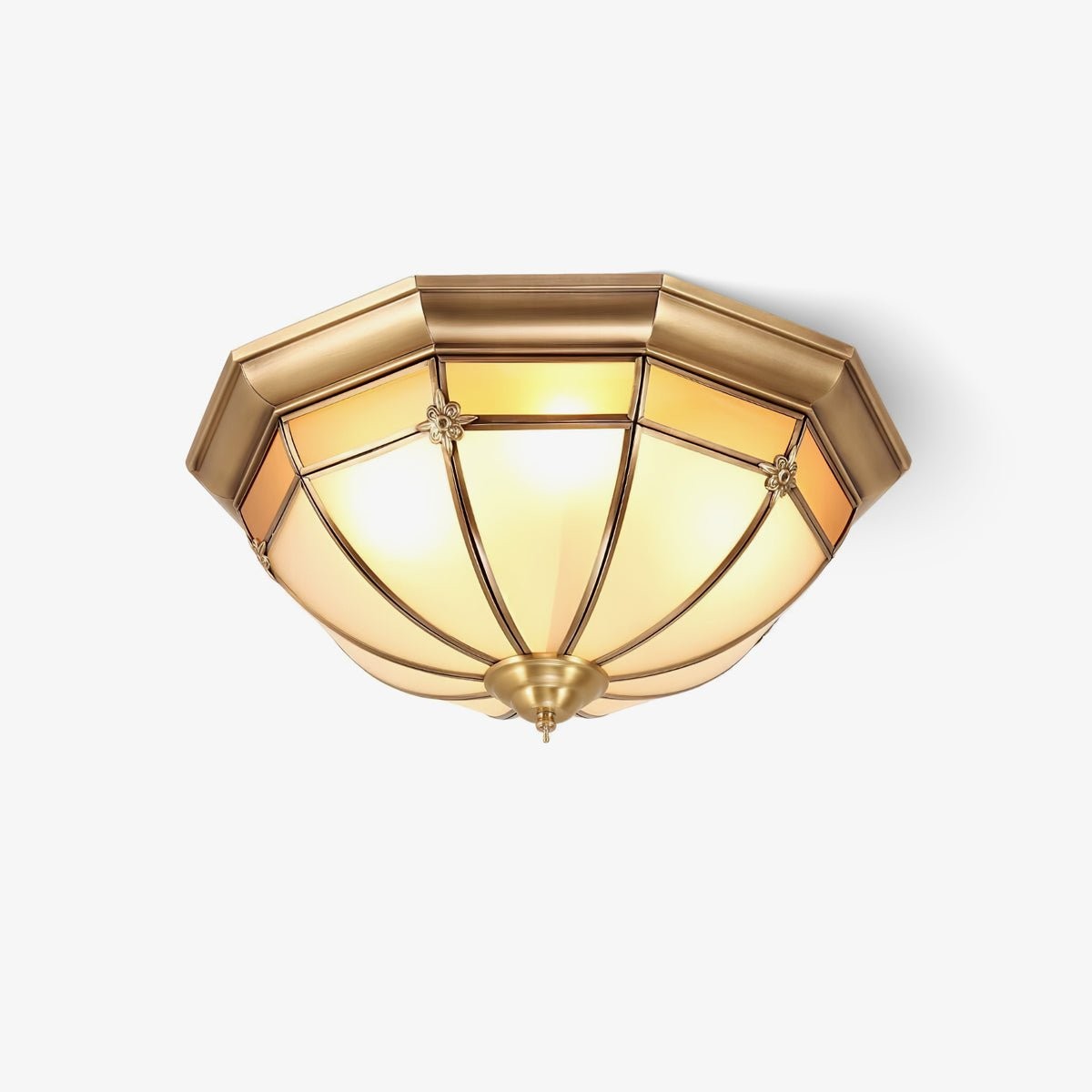 Dome Brass Flush Ceiling Lamp K350