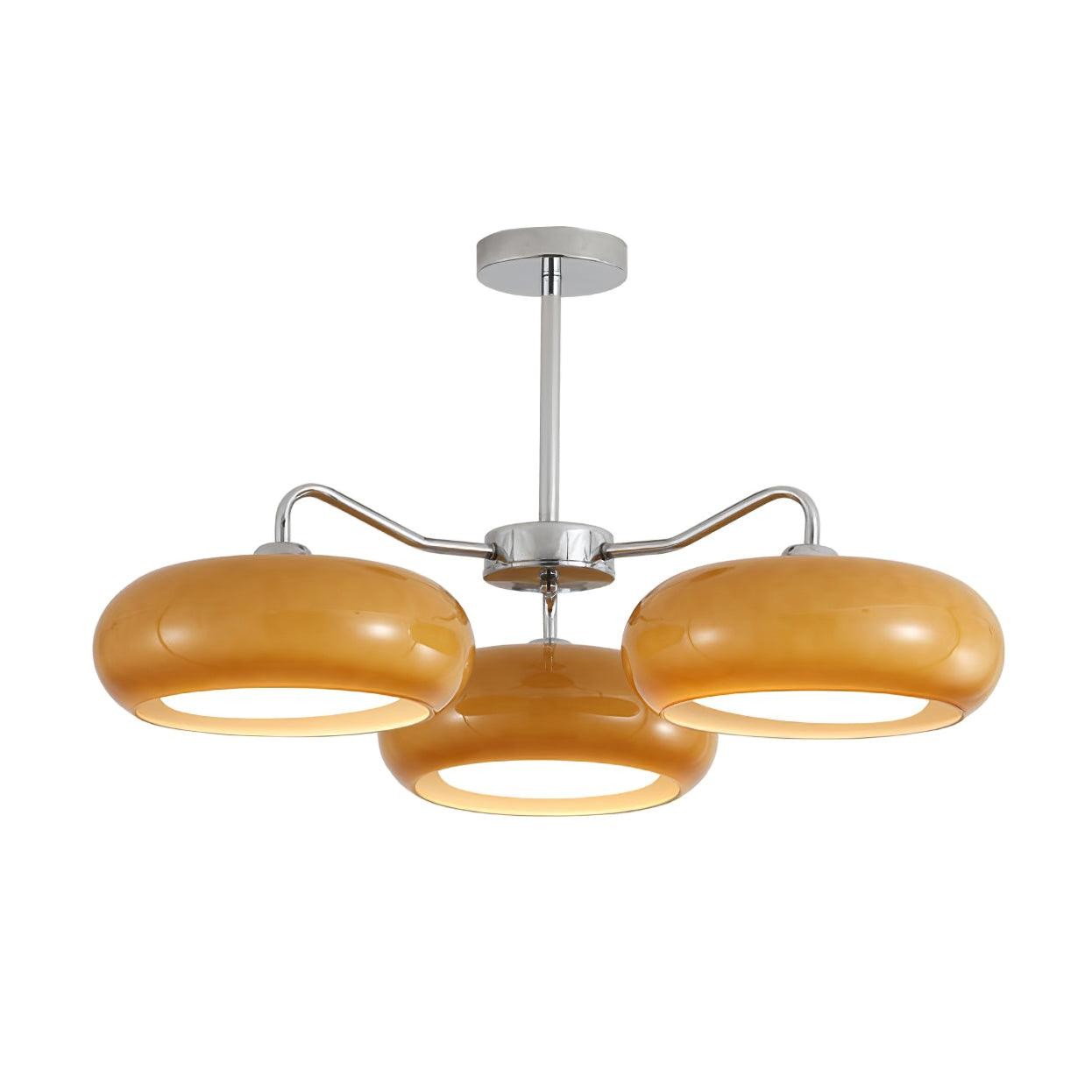 Modern 3 Light Chrome Ceiling Light K693