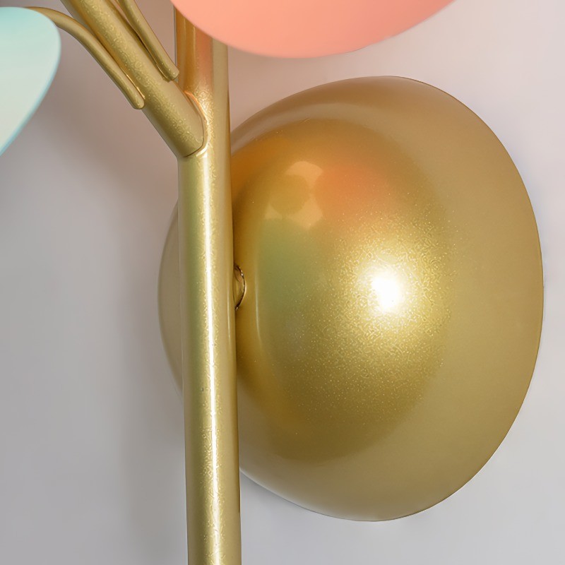 Creative Coloful Leaf Glass Globe Wall Light K174