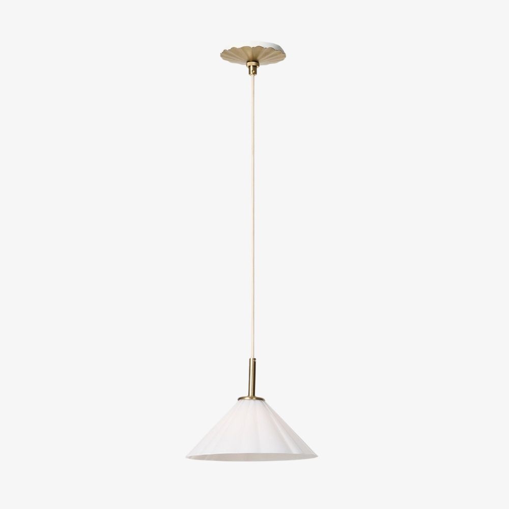 Mivie Adjustable Height Pendant Light - Modern Rippled Glass Design for Dining Areas and Kitchens K2336