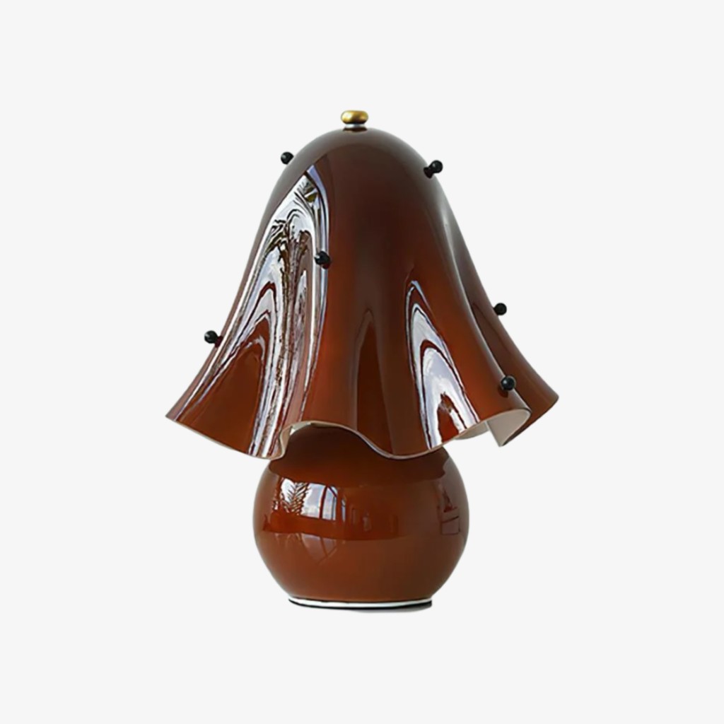 Bellina Bell Flower Table Lamp – Sculptural Glass Vera Style For Side Table Lamp K1135