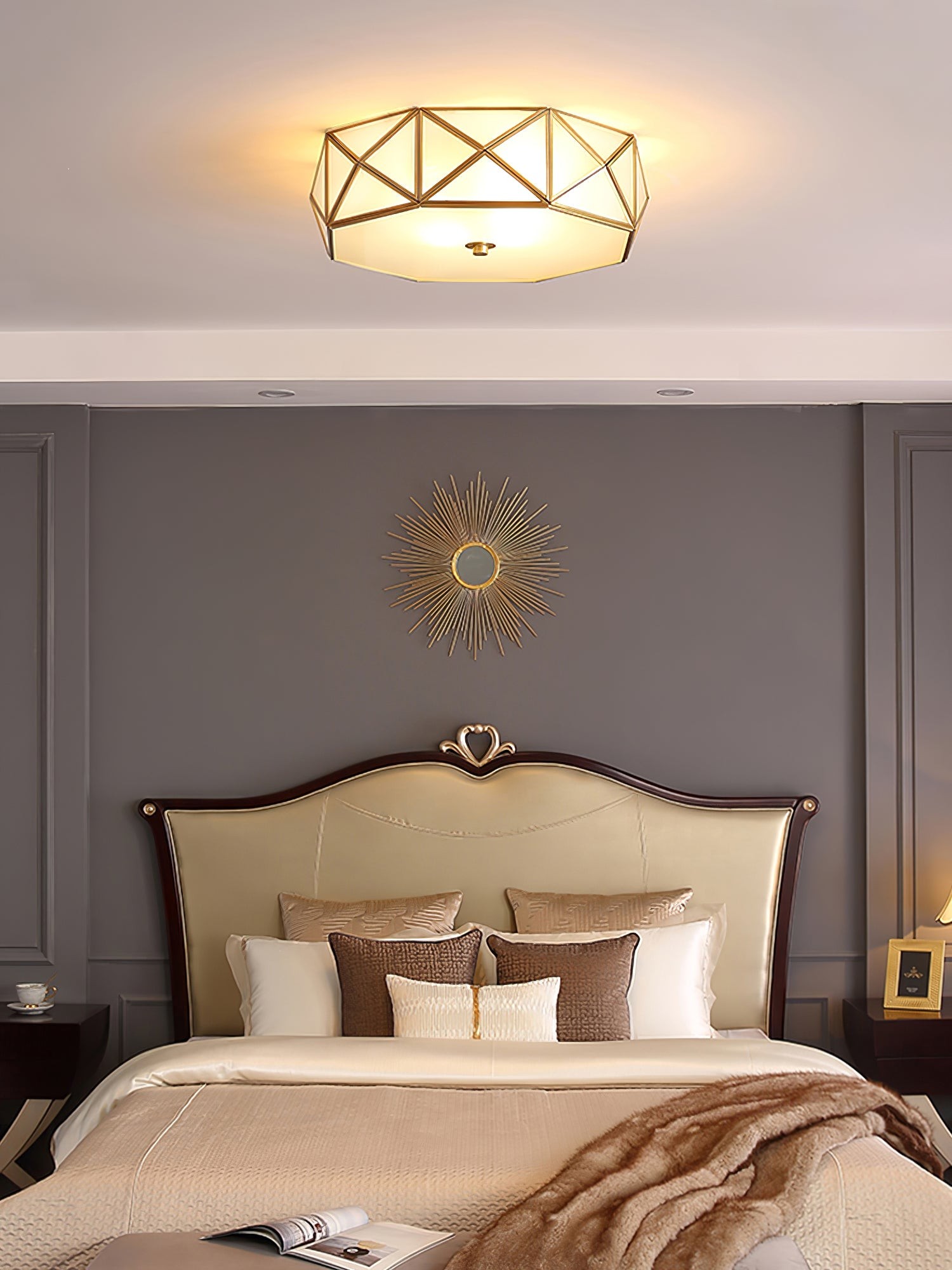 Geometric Shaped Flush Ceiling Light K402