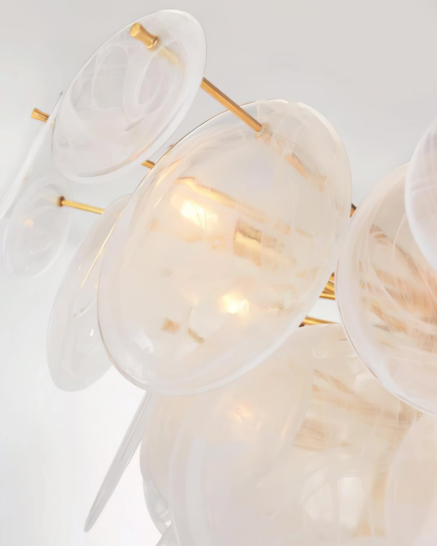 Brass Discs Cascading Chandelier K273