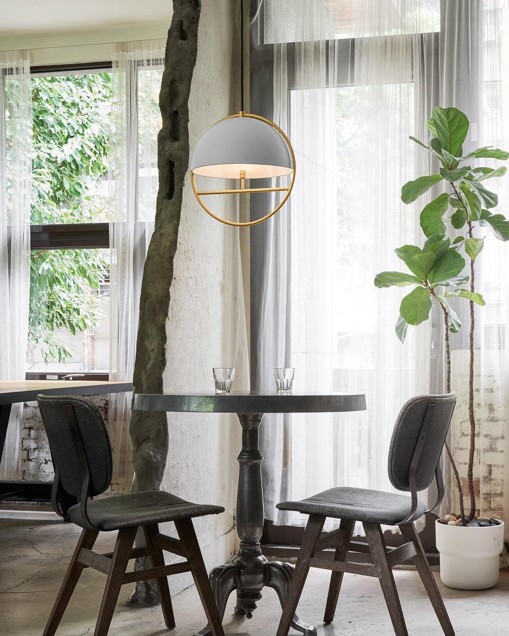Nordic Hemispherical Ring Metal Pendant Lamp K426