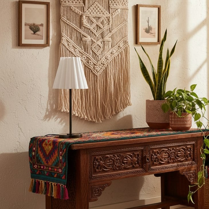Ruffmeto Transitional Slim Table Lamp - Sculptural Shade Lighting for Living Room or Bedroom K1617