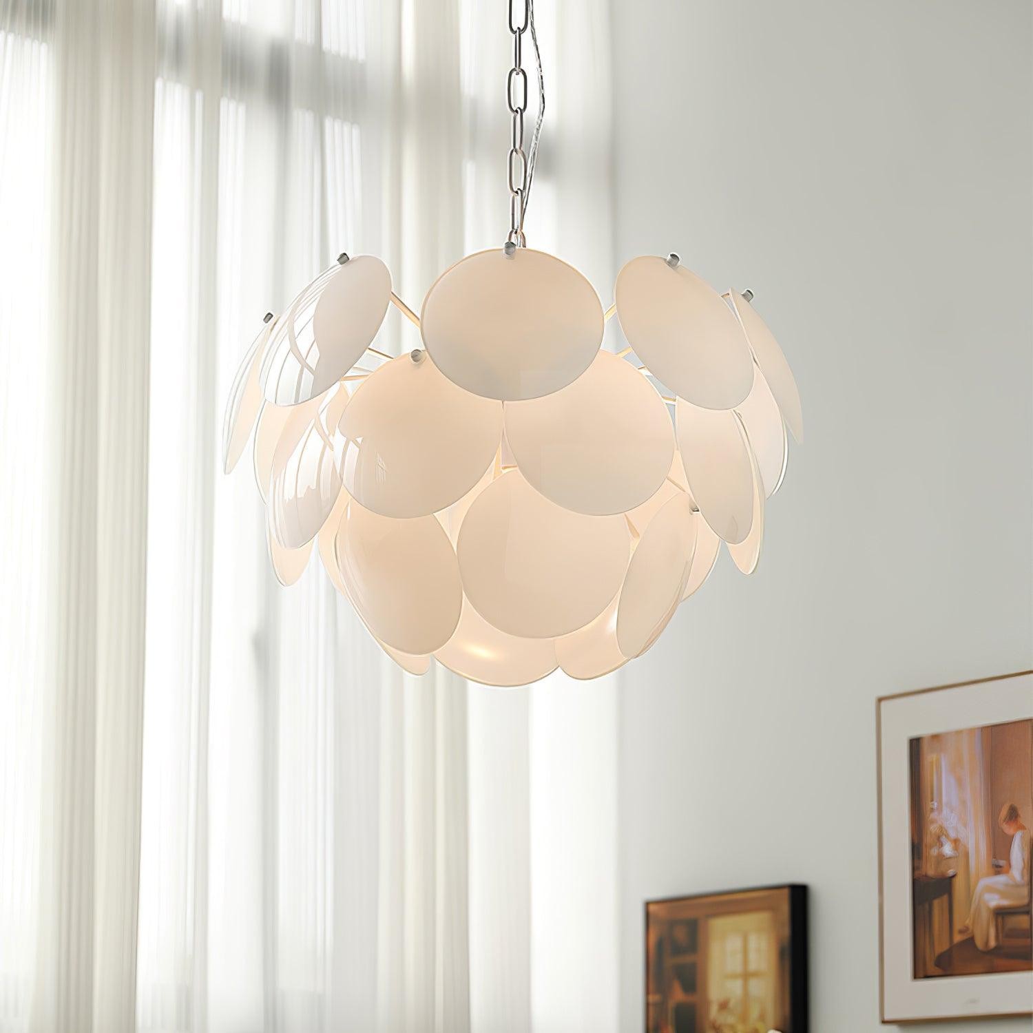 Luxury Fashion Luminous Petal Glass Chandelier K473