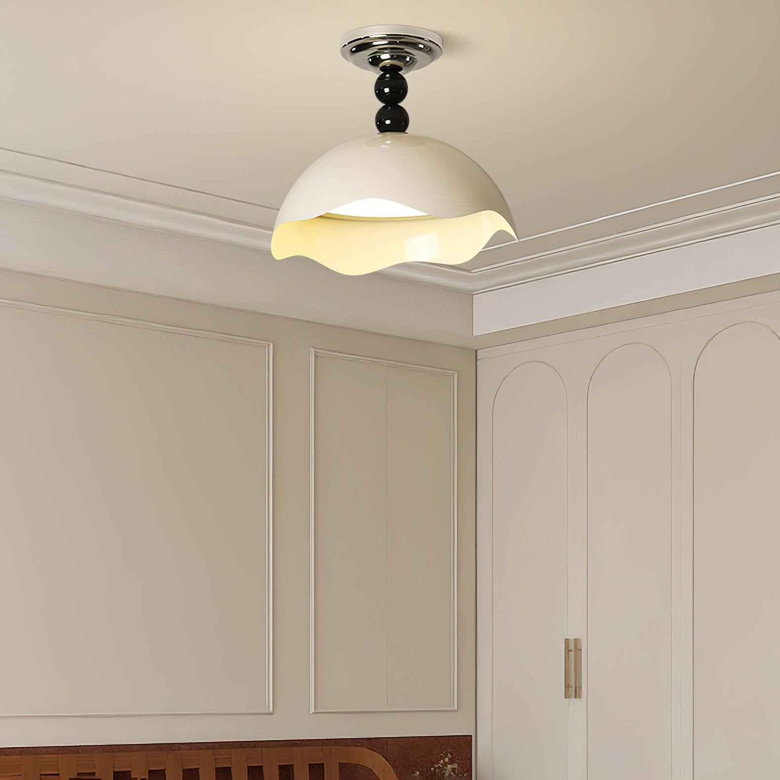 Modern Wave Crest Metal Ceiling Lamp K770