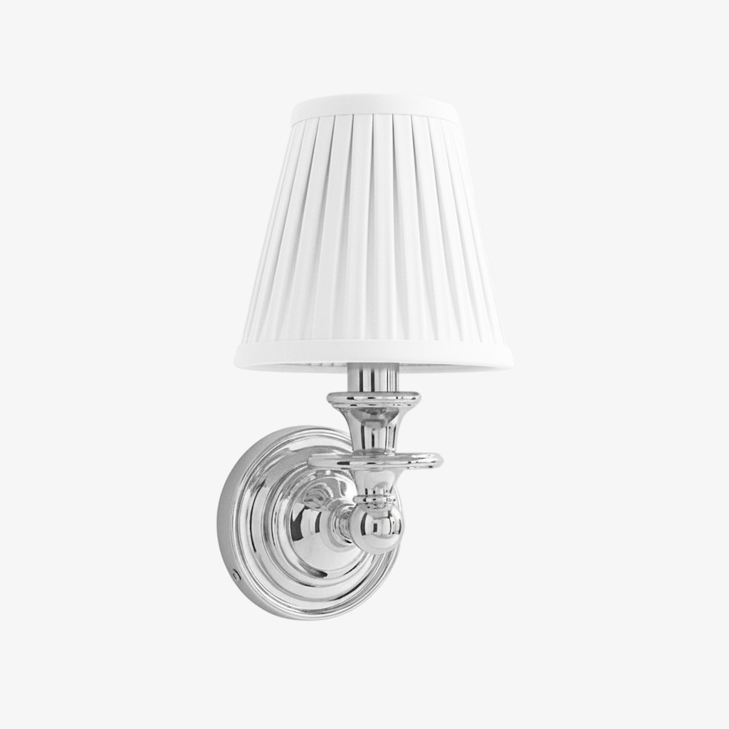 Kalvora Wall Sconce with Fabric Shade – Timeless Lighting for Living & Bedroom K1194