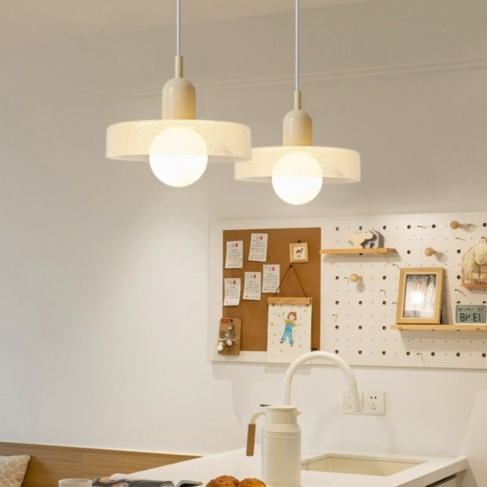 Nordic Crystal Glass Disc Orb Pendant Light For Kitchen Island K930