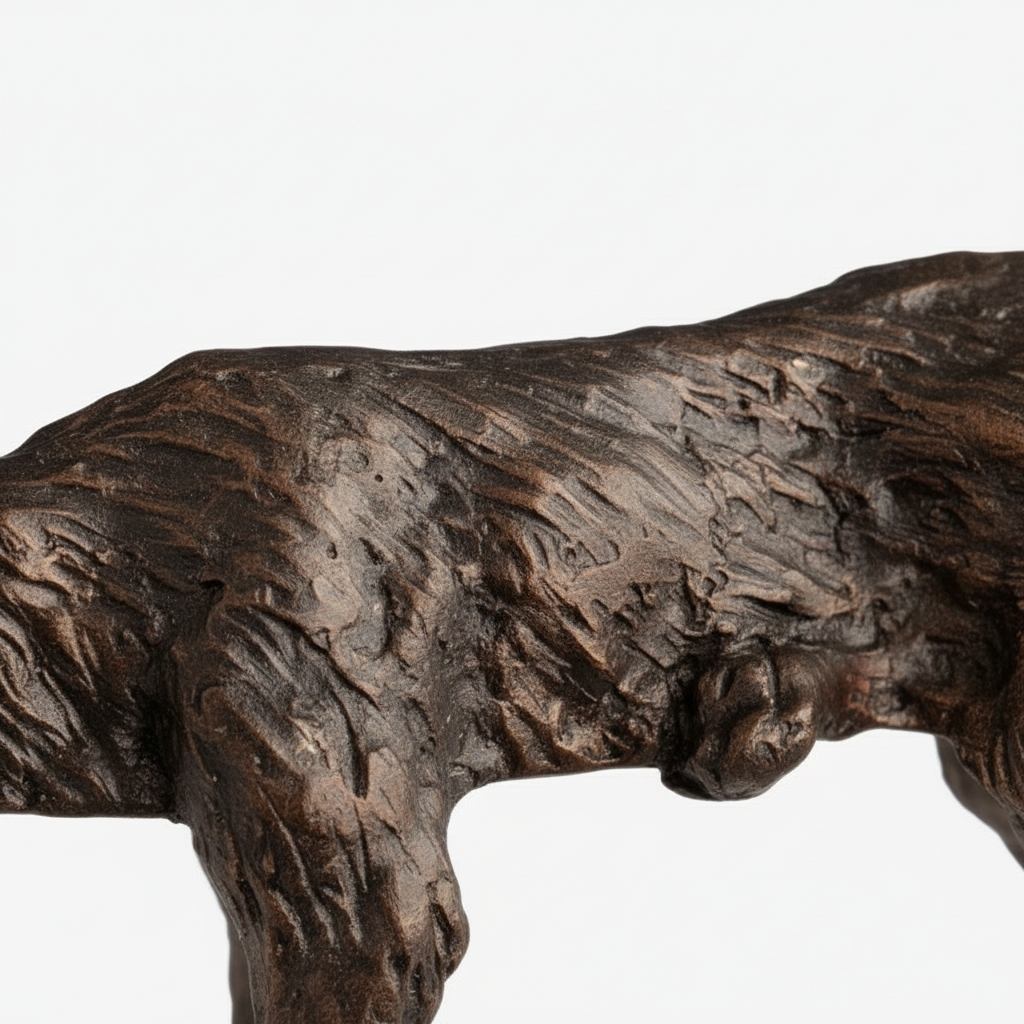 Floxo Lazy Dog Sculpture Geometric Iron Design - Modern Home Decor for Living Rooms and Offices K2335
