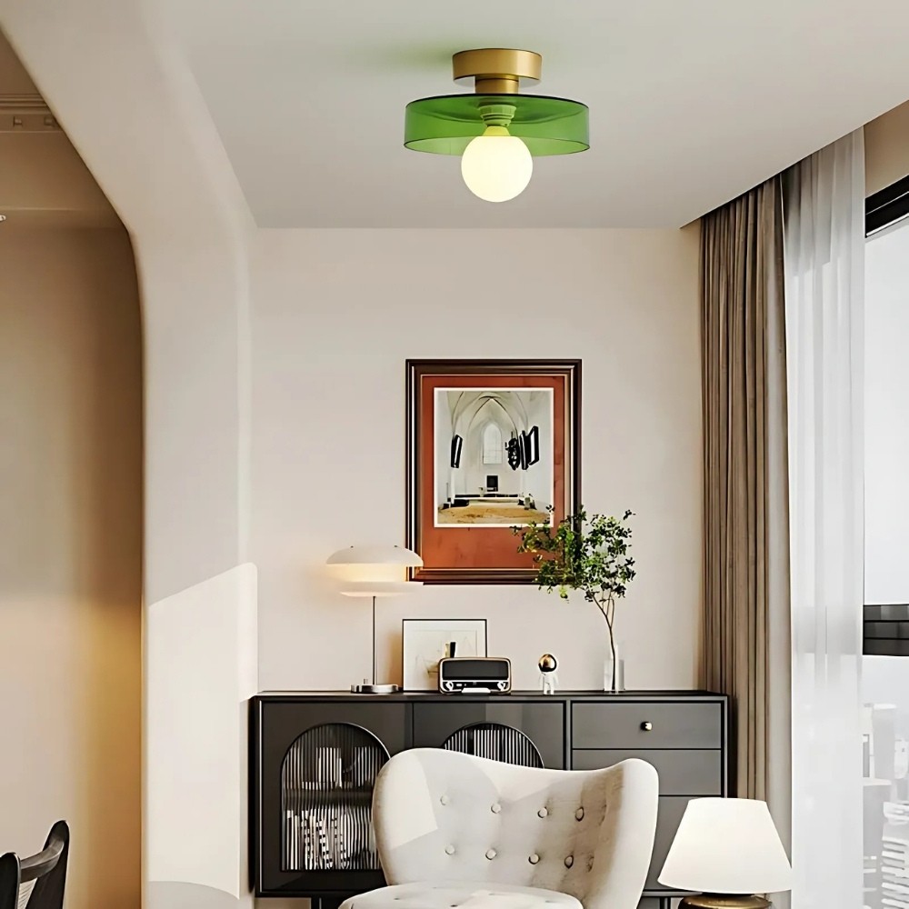 Morandi Colorful Disc Orb Ceiling Light For Bedroom K927