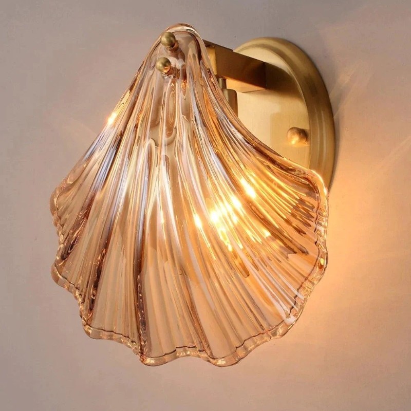 Vintage Rustic Shell Indoor Wall Light