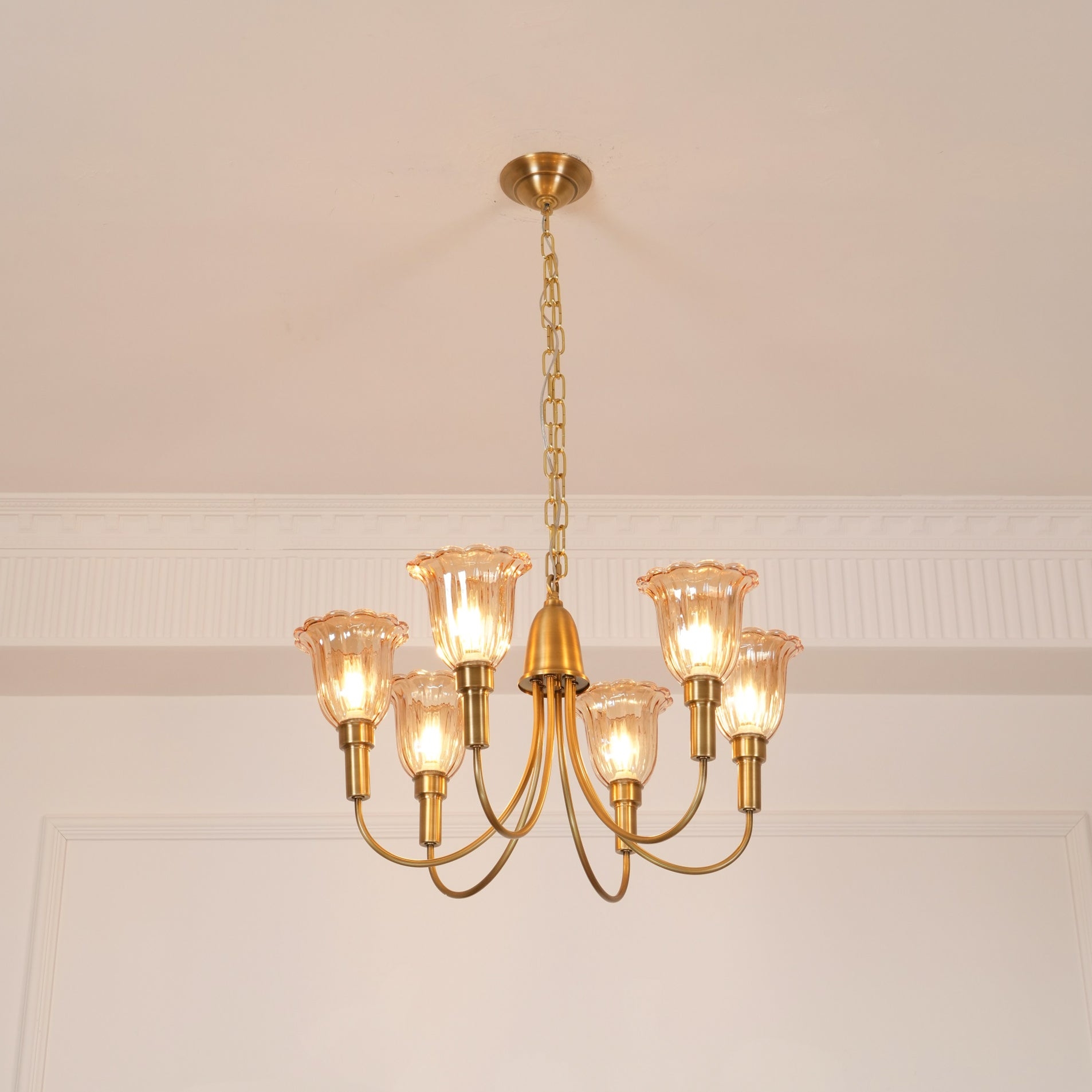 Columbia Brass Chandelier D505