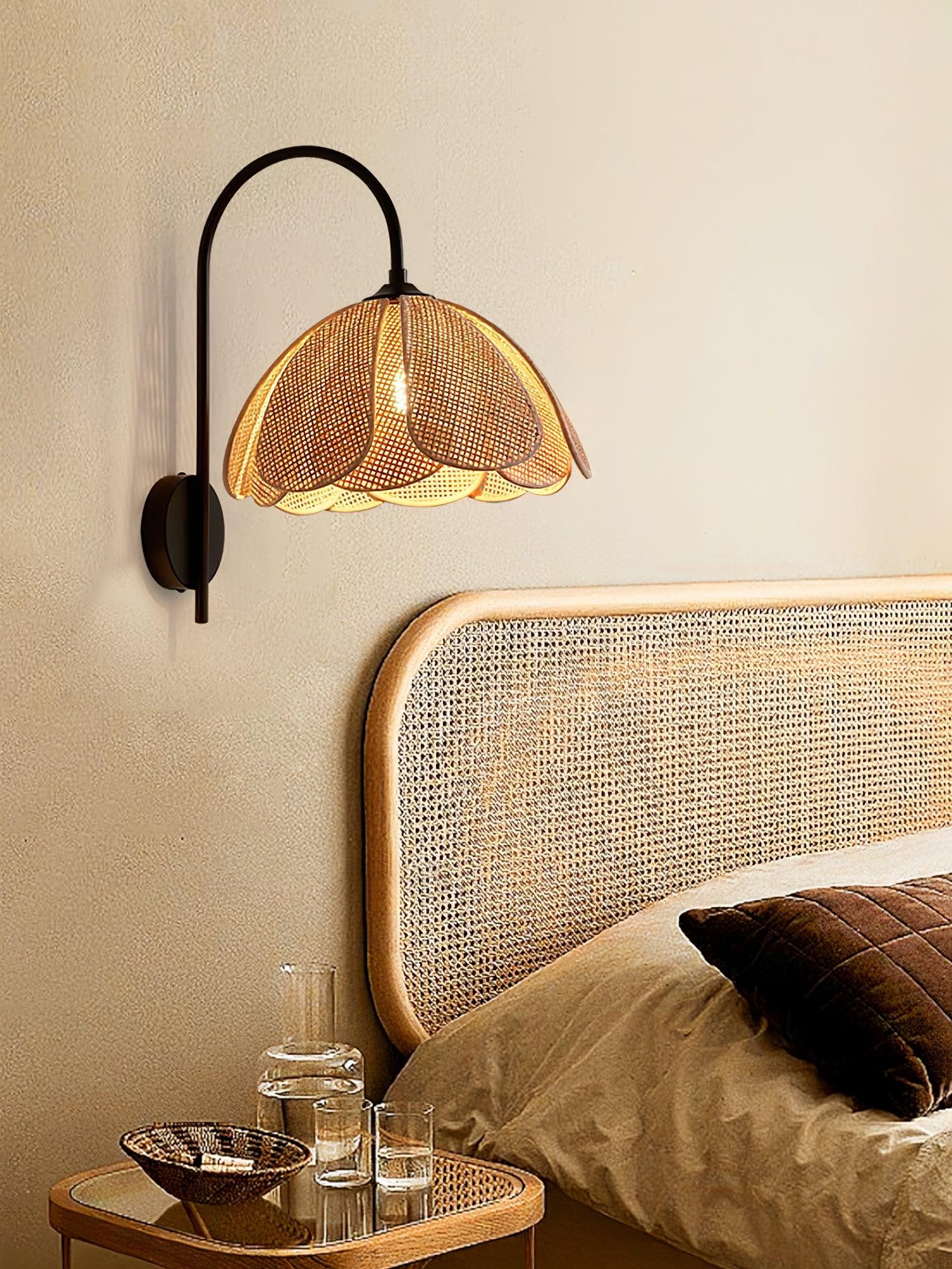 Rattan Petal Wall Lamp K613