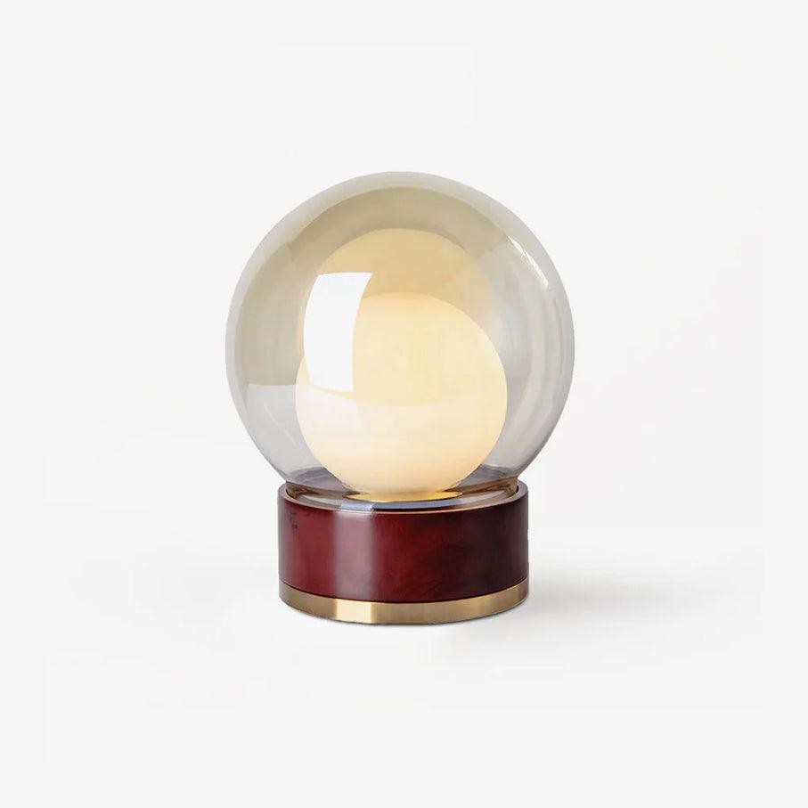 Simple Creative Wood Orb Table Lamp K628