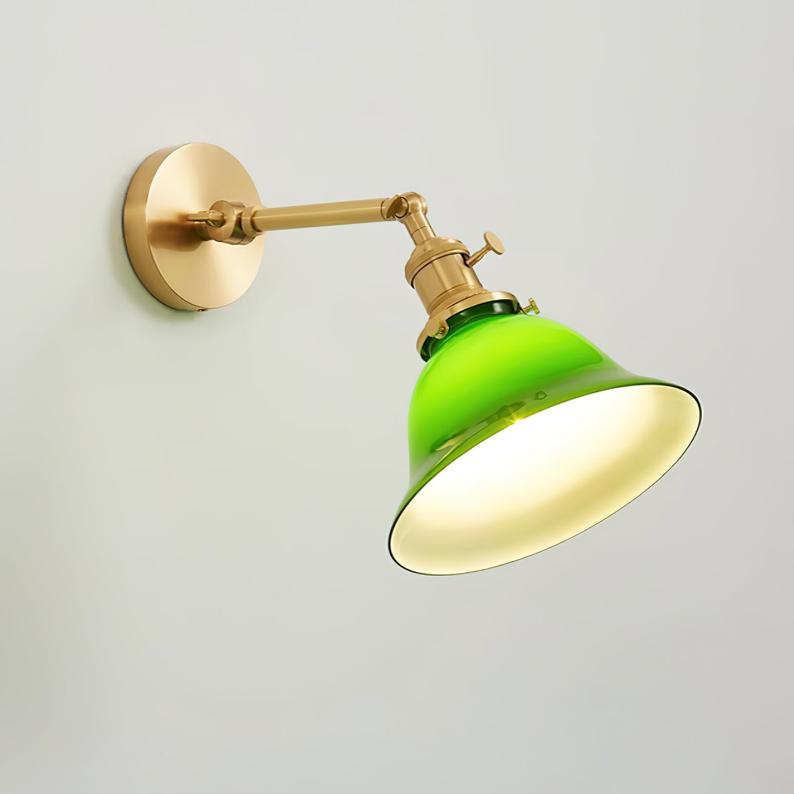 Personalized Green Bell-Shaped Wall Lamp K414