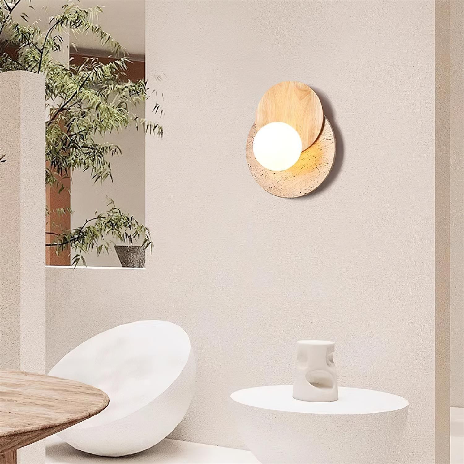 Wabi-sabi Eclipse Plug-In Wall Lamp K476