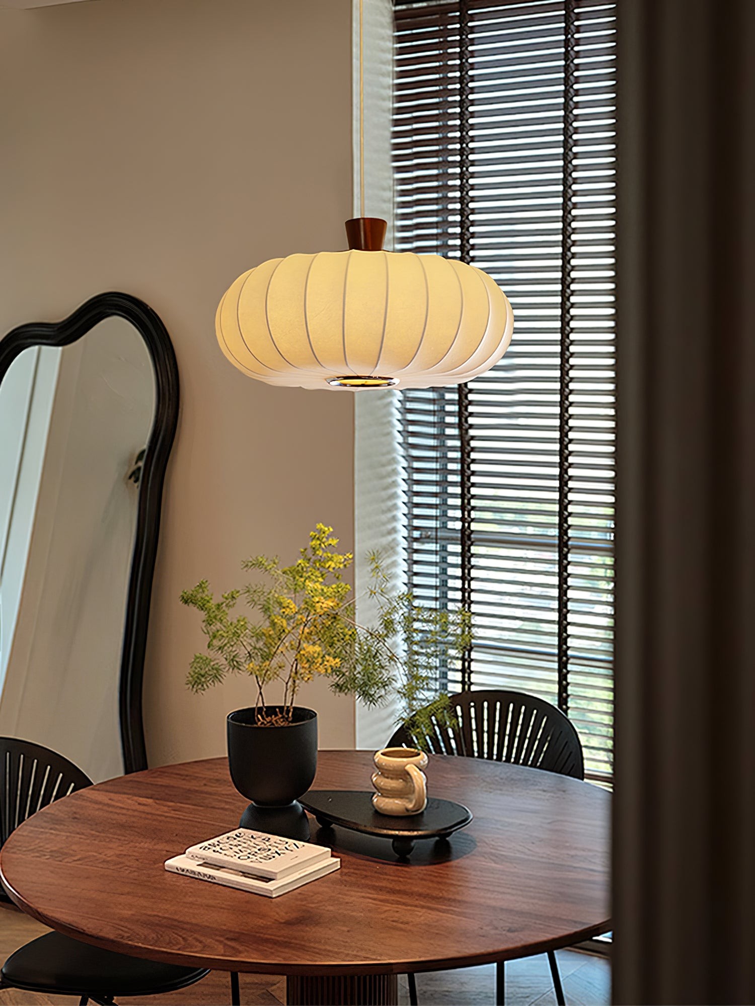 Classic Silk Lantern Pendant Light K665