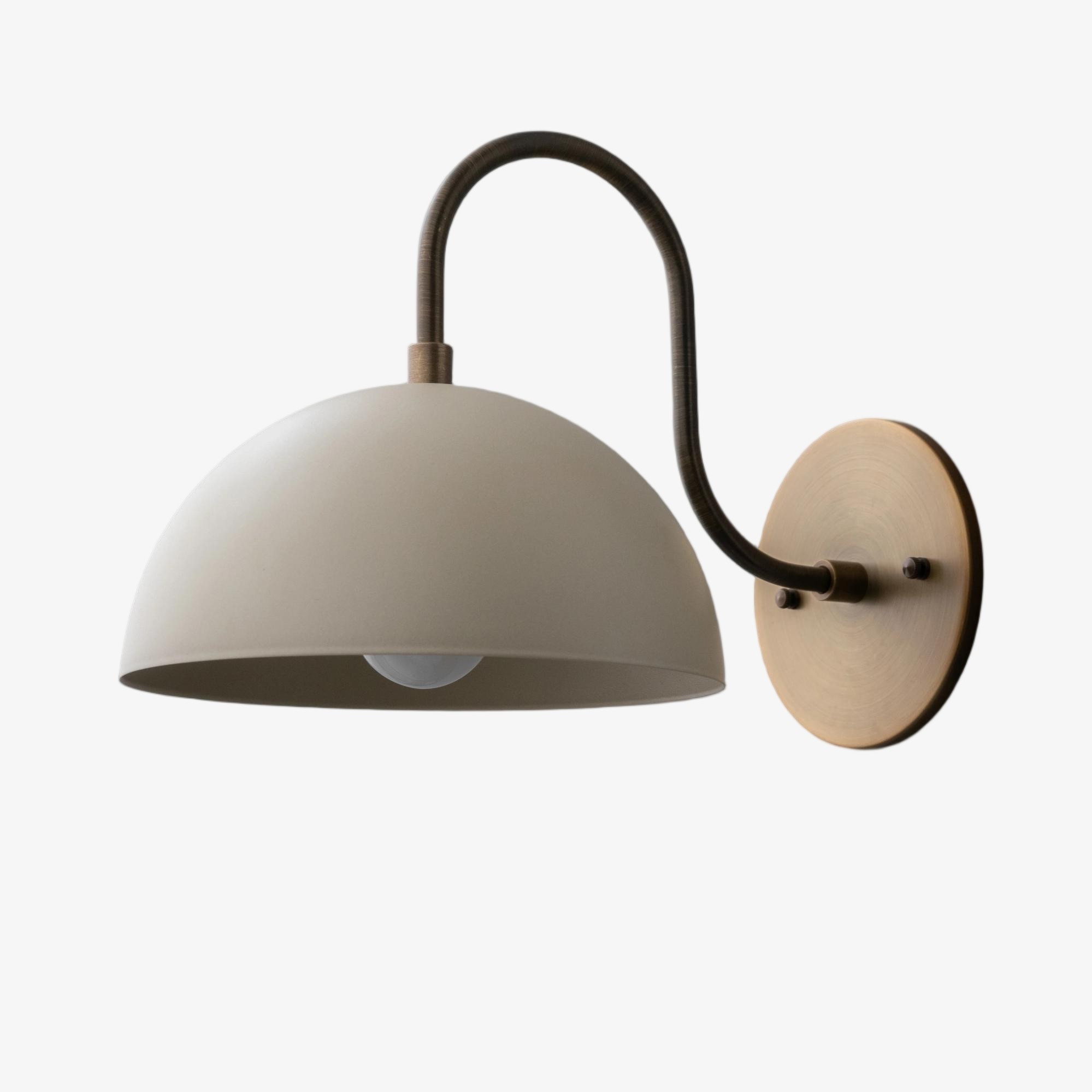 Curva Curved Dome Shade Wall Sconce – Mid-Century Modern Versatile Indoor Lighting K1542