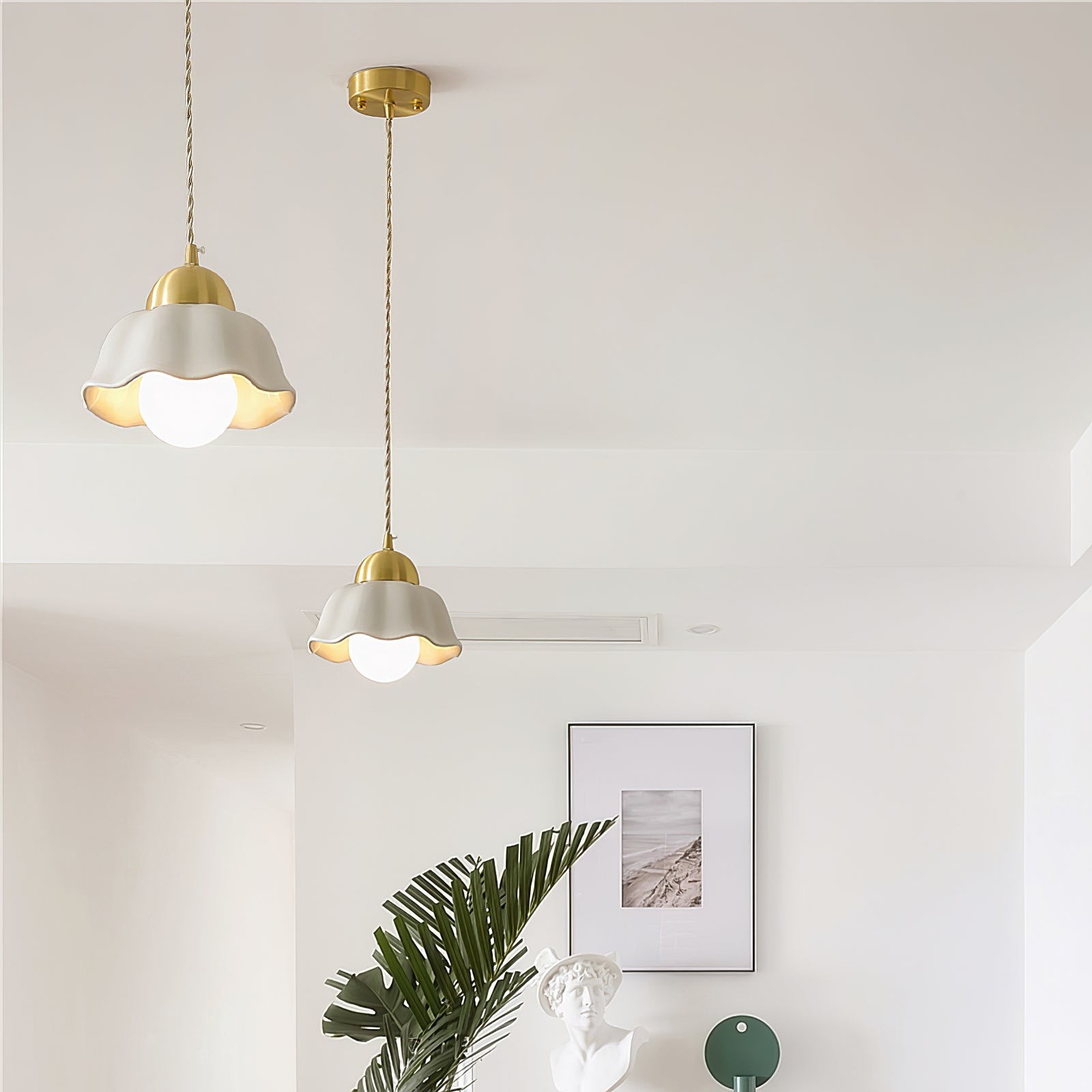 Ceramics Floral Pendant Light K990