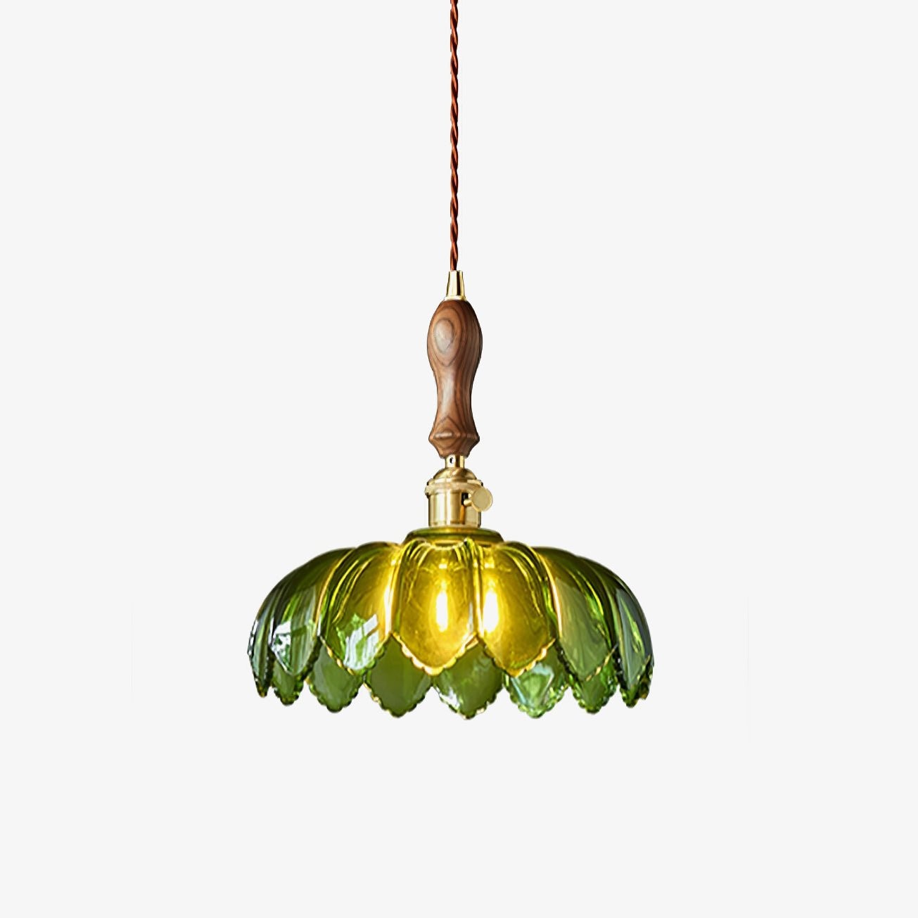 Retro Petal Green Pendant Lamp K454