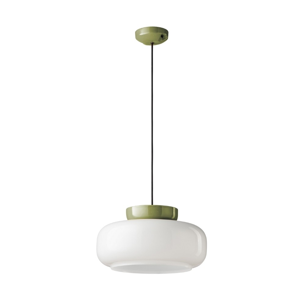 Fiesta Colour-Pop Ceramic Bowl Pendant Light – Bold Two-Tone Bowl Pendant For Dining Room K1136