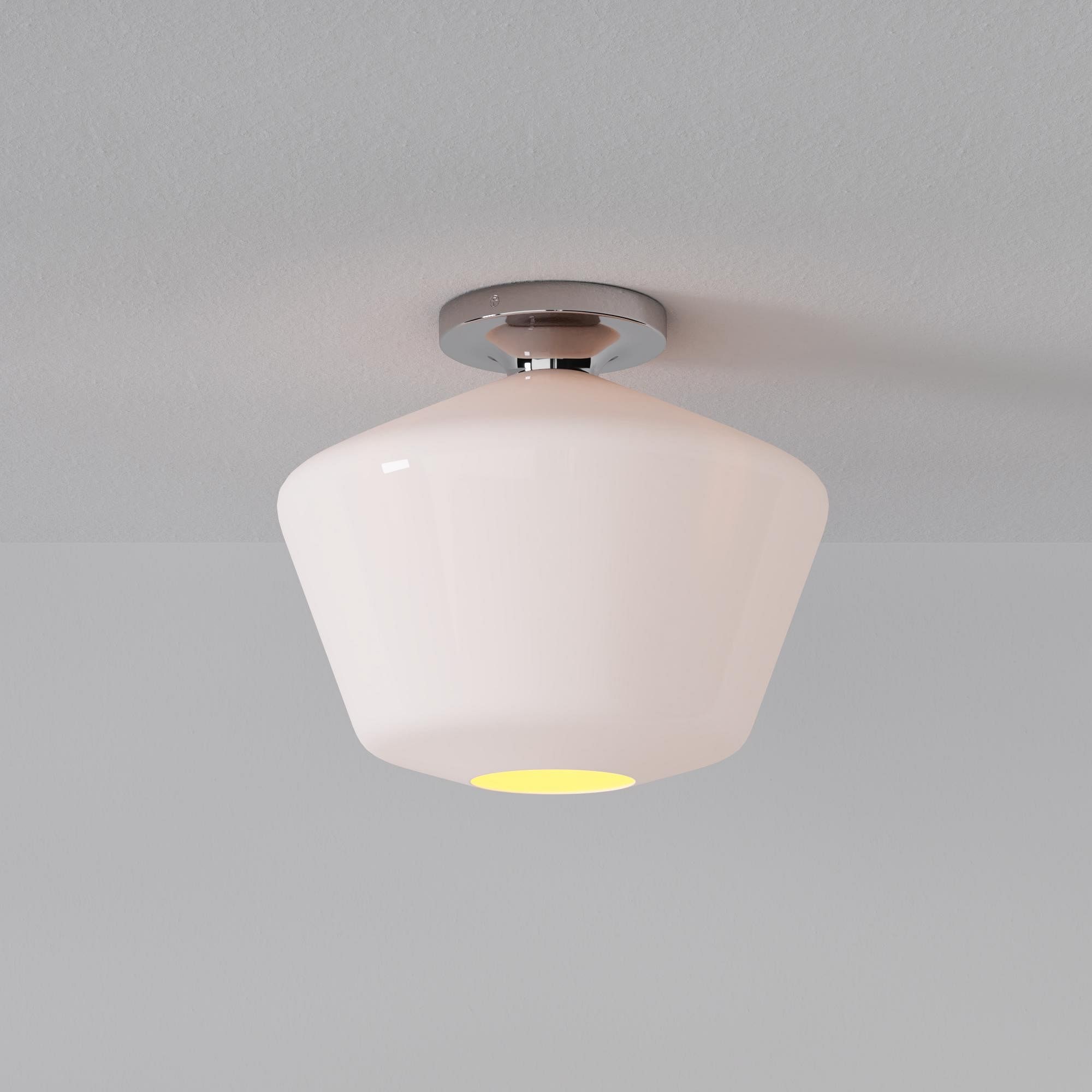 Merin Sleek Glass Ceiling Lamp - Geometric Flushmount Lamp for Dining Room K1223