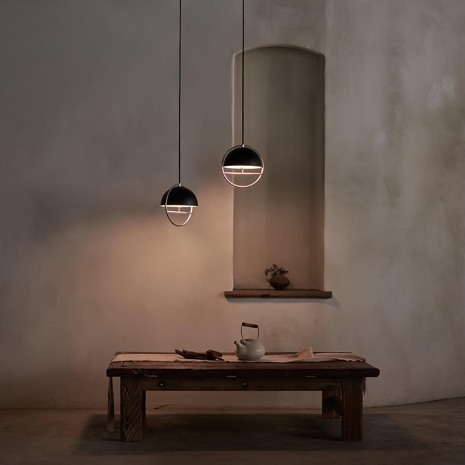 Nordic Hemispherical Ring Metal Pendant Lamp K426
