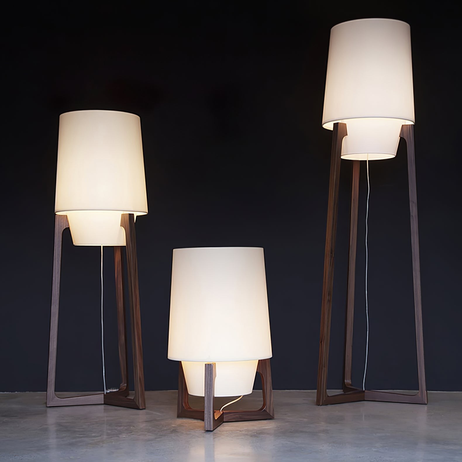 Modern Simple Chinese Style Solid Wood Floor Lamp K443