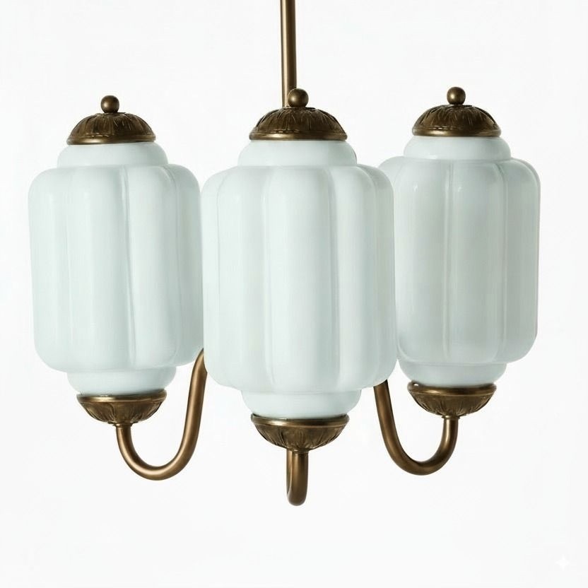 3 Lights Eloise Glass Chandelier for Living Room K947