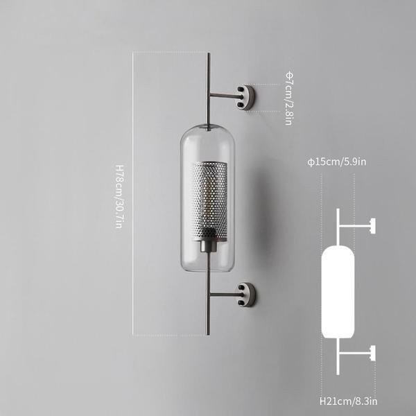 Chiswick Glass Wall Light