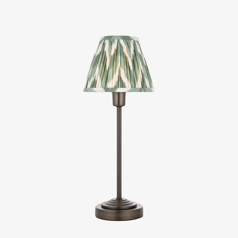 Bronzuno Patterned Fabric Table Lamp - Modern-Bohemian Bedside Light K1925