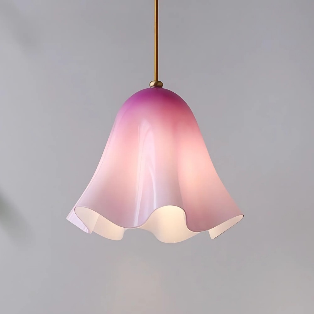 Bellina Vintage Fluted Glass Pendant Light – Mid-century Modern Fazzo  Pendant For Home Decor K897