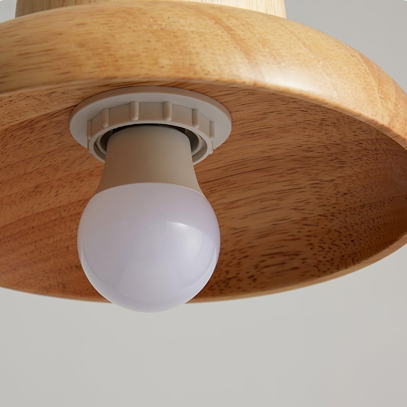 Wood Hat Pendant Lamp K777