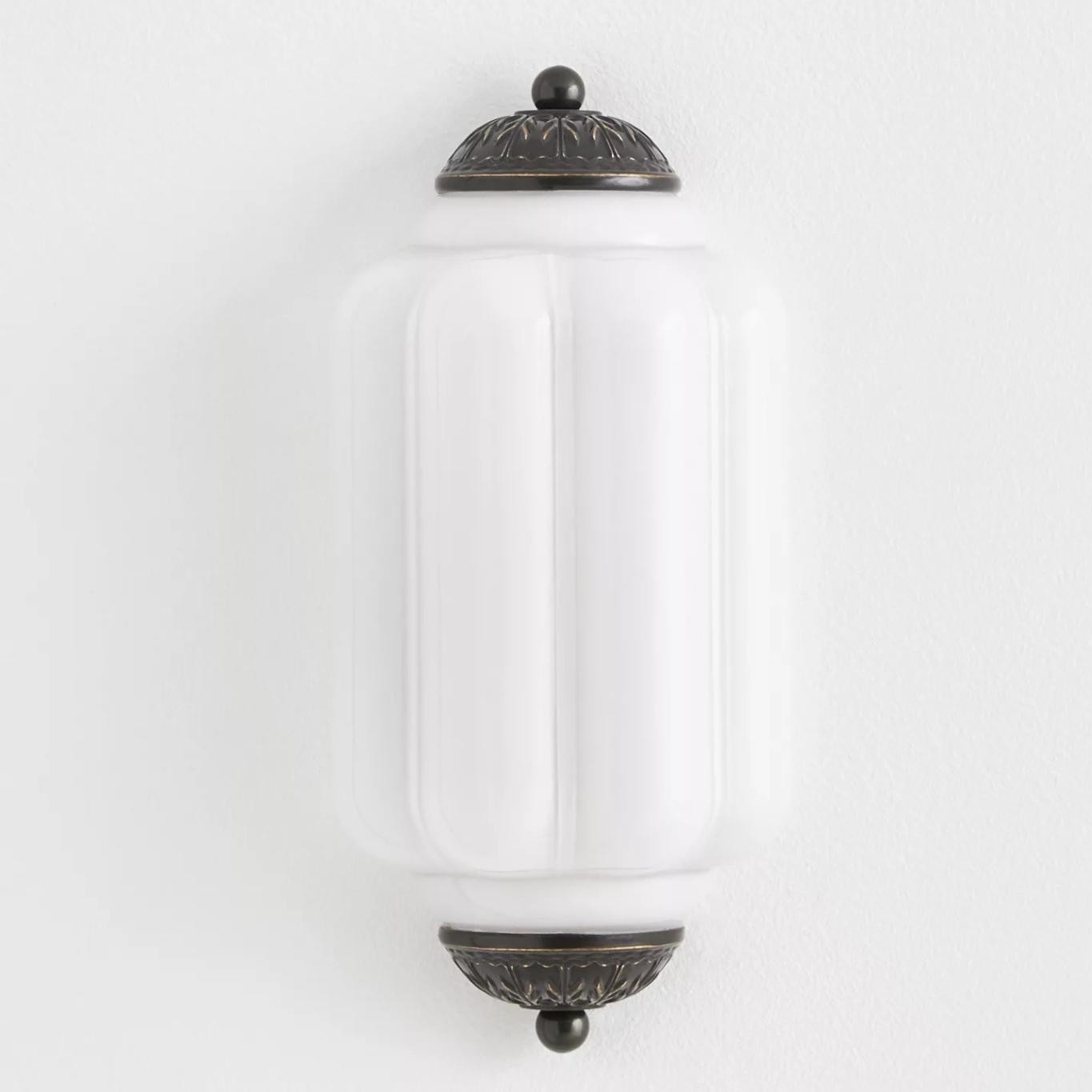 Eloise Long Pumpkin Retro Glass Recessed Wall Lamp K865