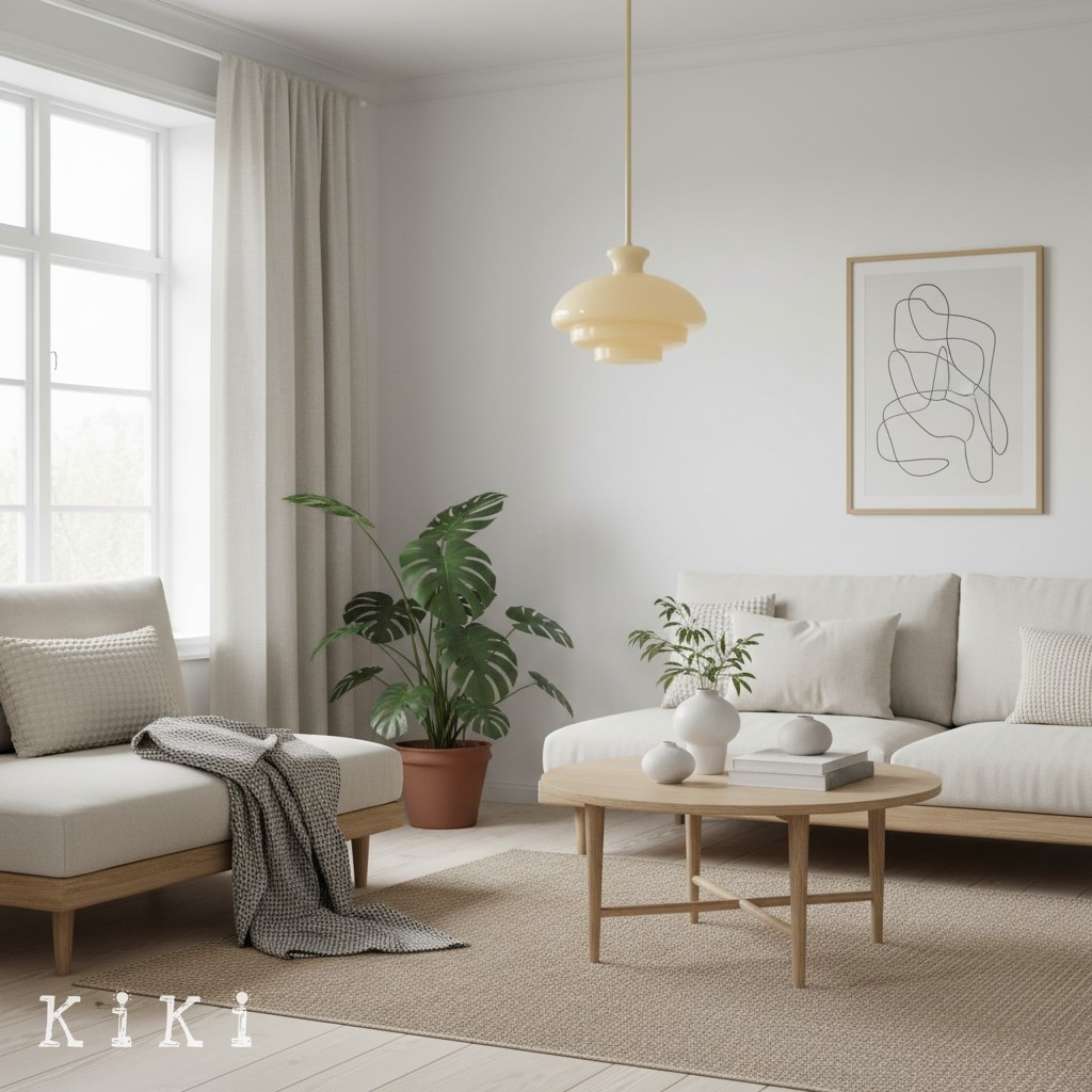 HaloVita Elegant Glass Pendant Fixture with Metal Details for Stylish Homes K2152