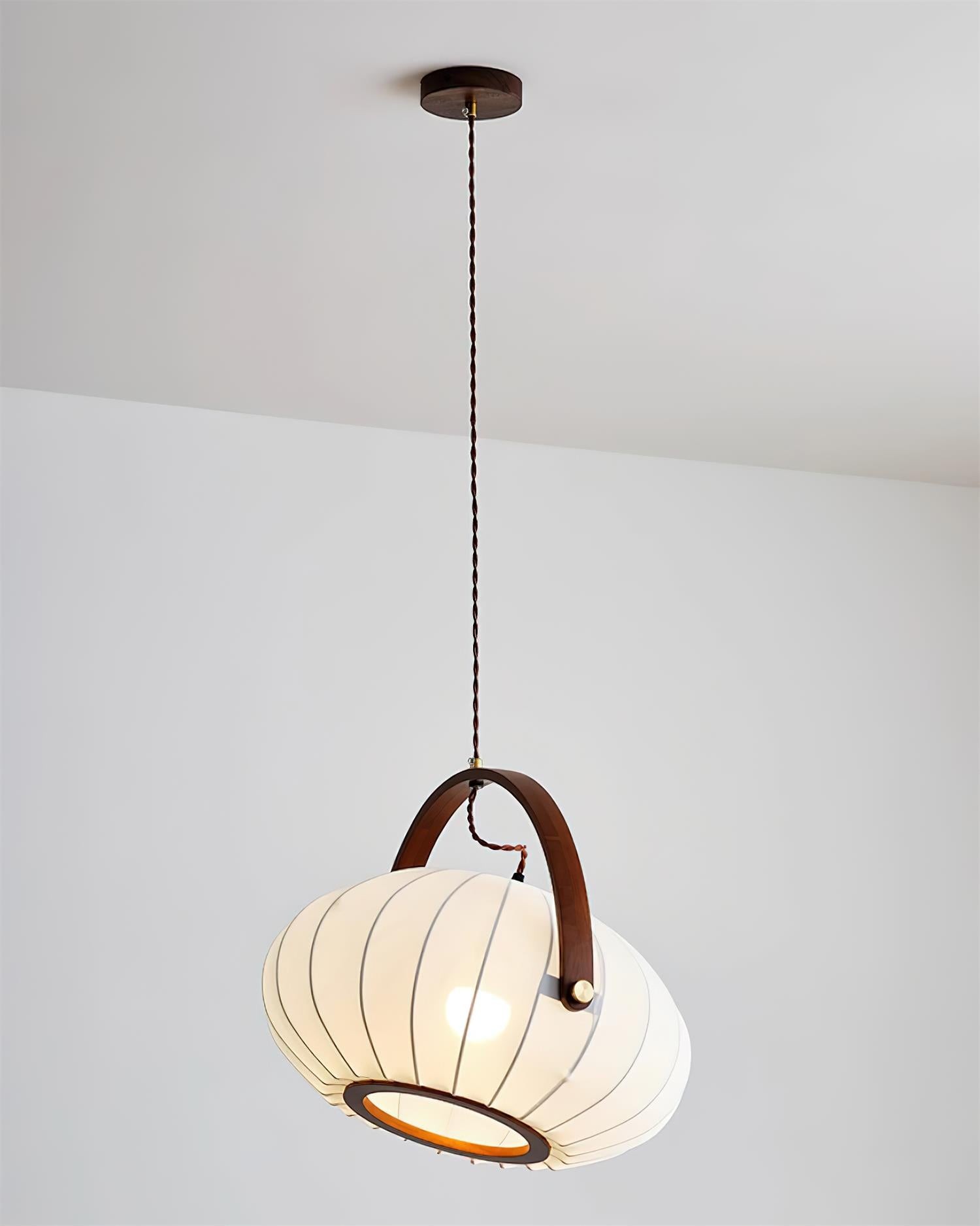 Vintage Lantern Wooden Decoration Pendant Lamp K235