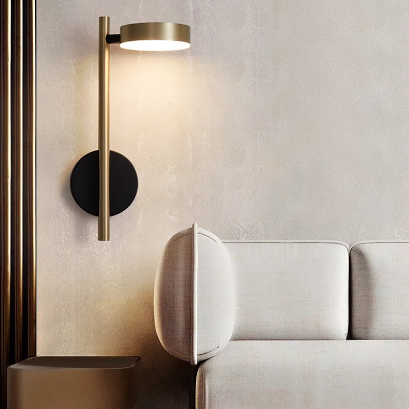 Italian Simple Round Metal Wall Lamp K364