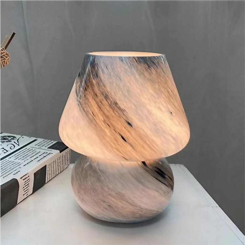 Decorative Handmade Glass Mushroom Table Lamp K53