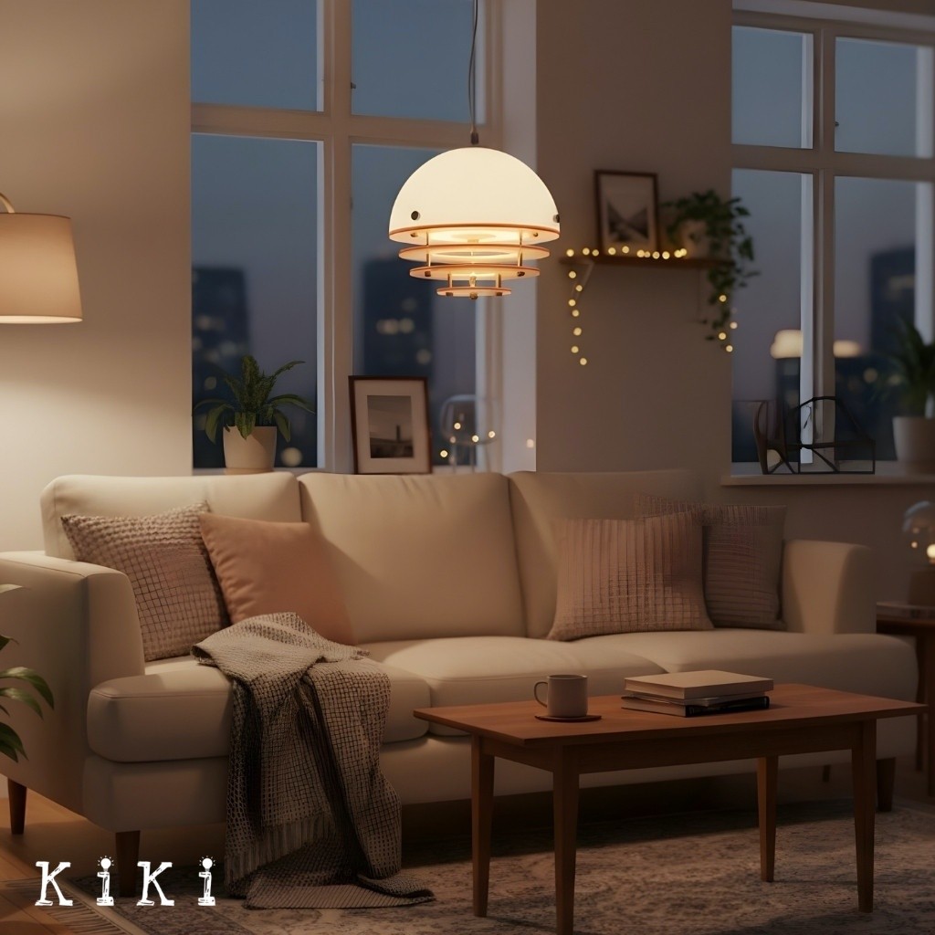 Afterglow Layered Acrylic Bauhaus Sunset Pendant Light - Ambient Pendant Light for Living Area K889