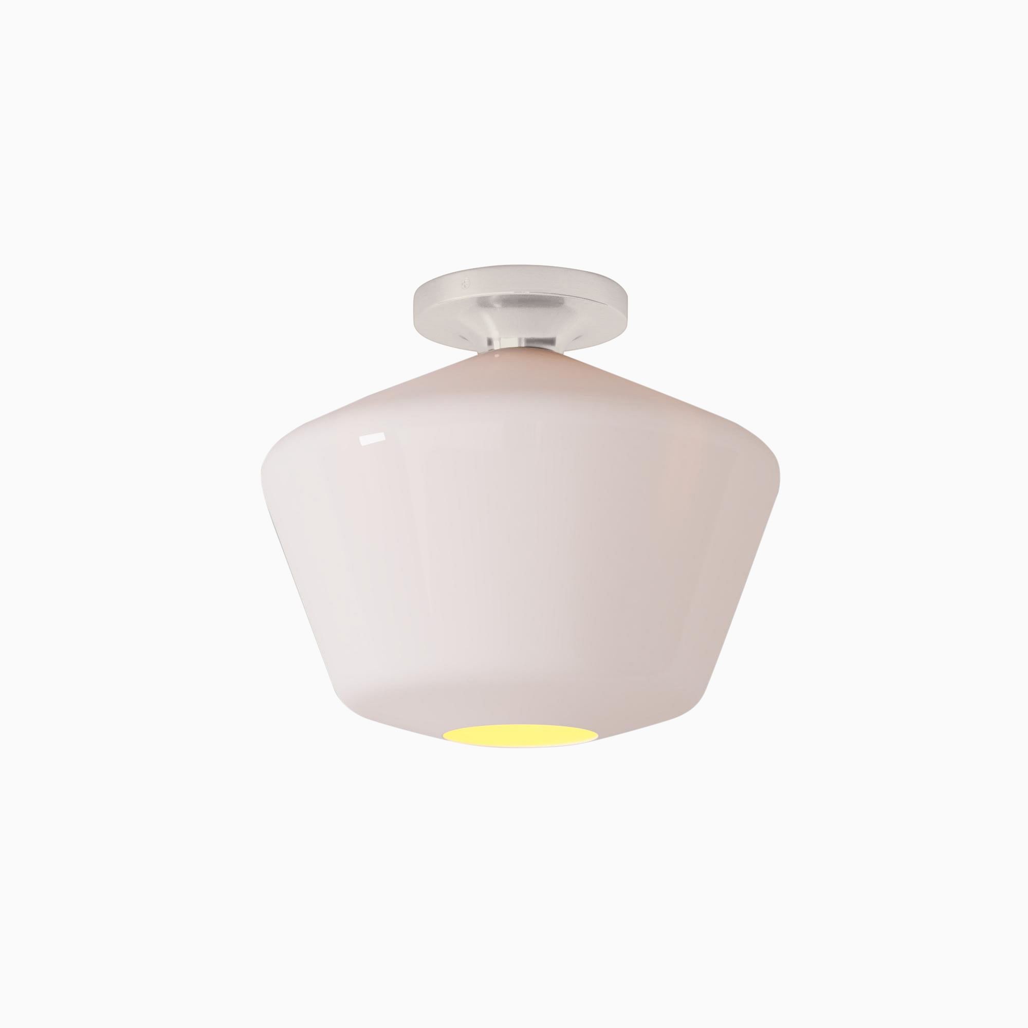 Merin Sleek Glass Ceiling Lamp - Geometric Flushmount Lamp for Dining Room K1223