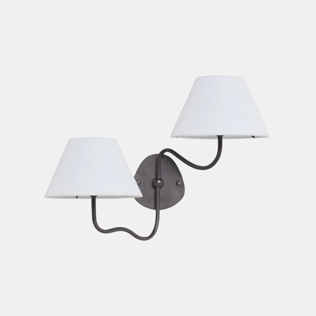 Kulo Elegant Fabric Wall Lamp – Graceful Wave Design for Entry or Bedroom K1575
