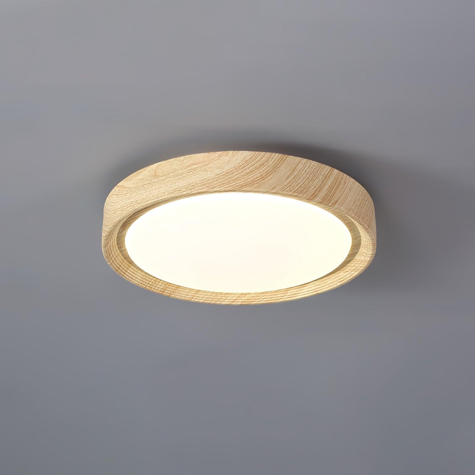 Wood Grain Round Ceiling Lamp K776