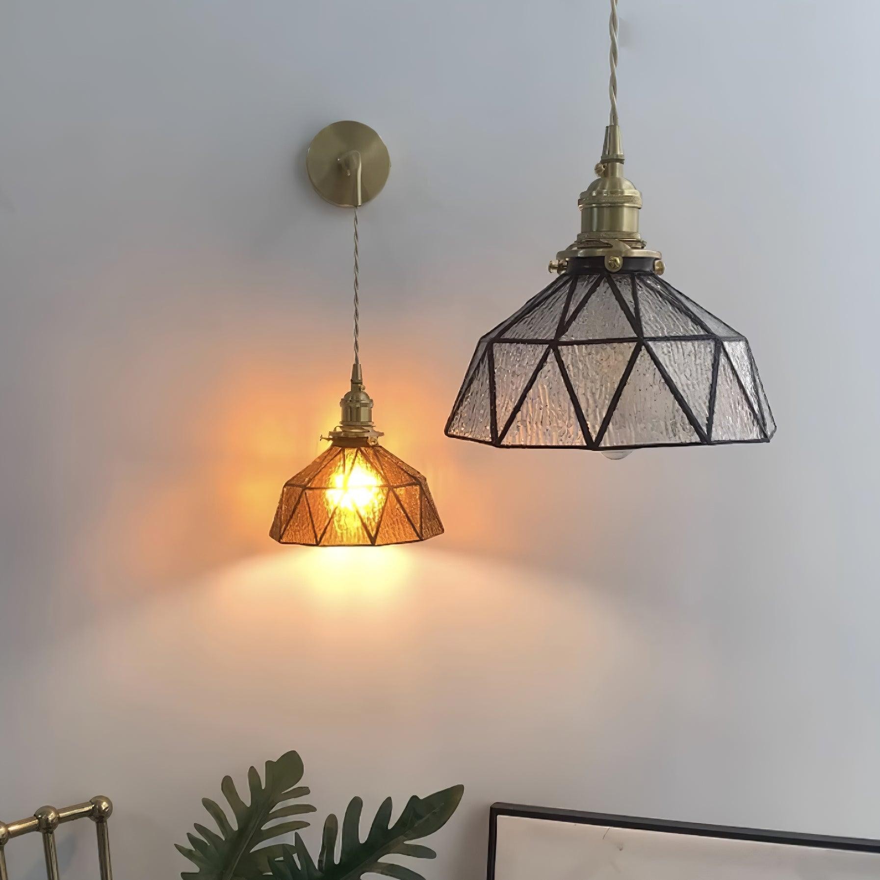 Retro Pastoral Glass Wall Lamp K626