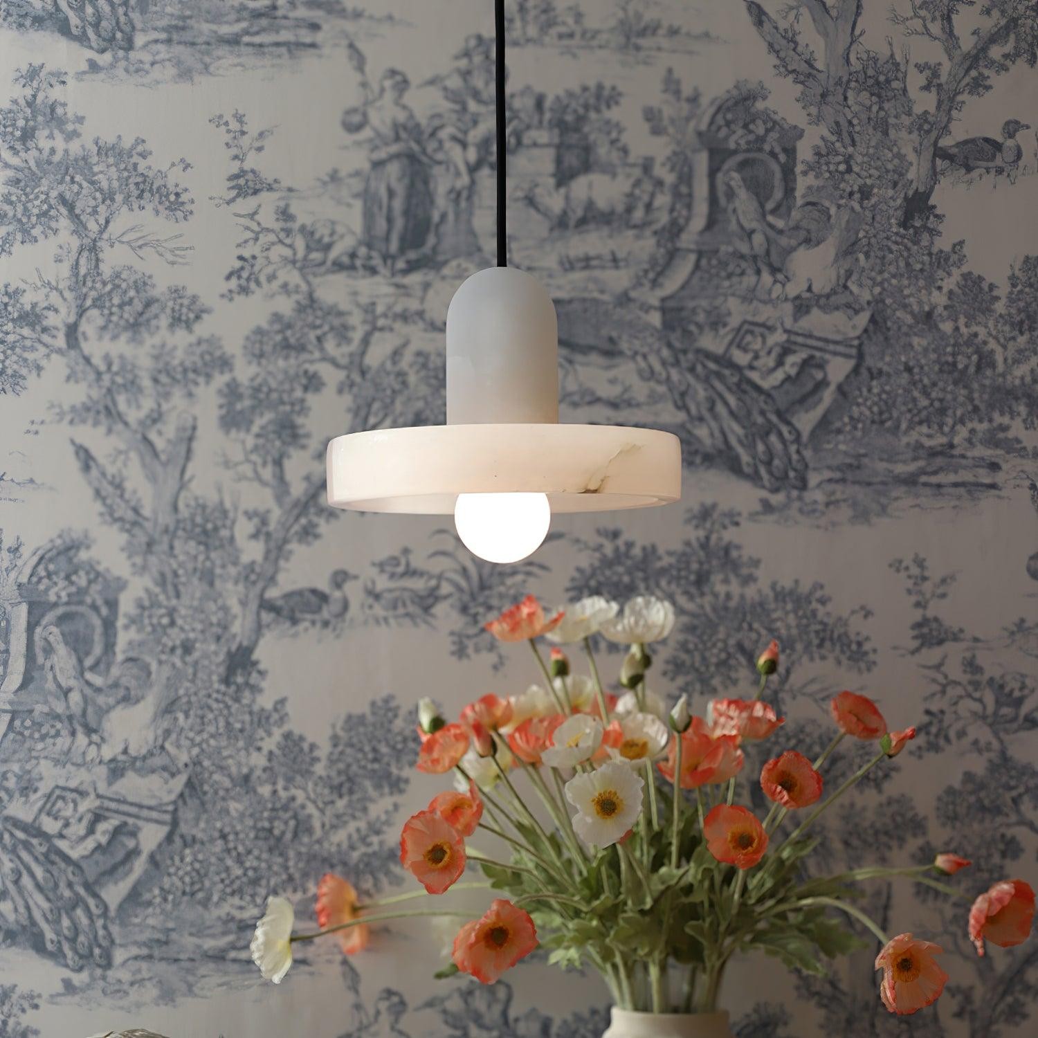 Elegant Creative White Alabaster Pendant Light K823