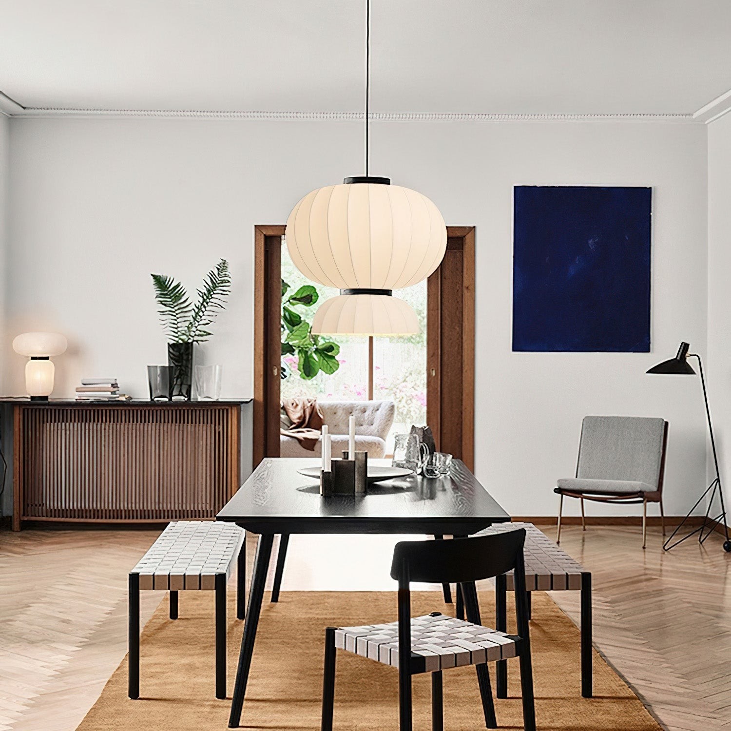 Mulberry Silk Lantern Pendant Light K532