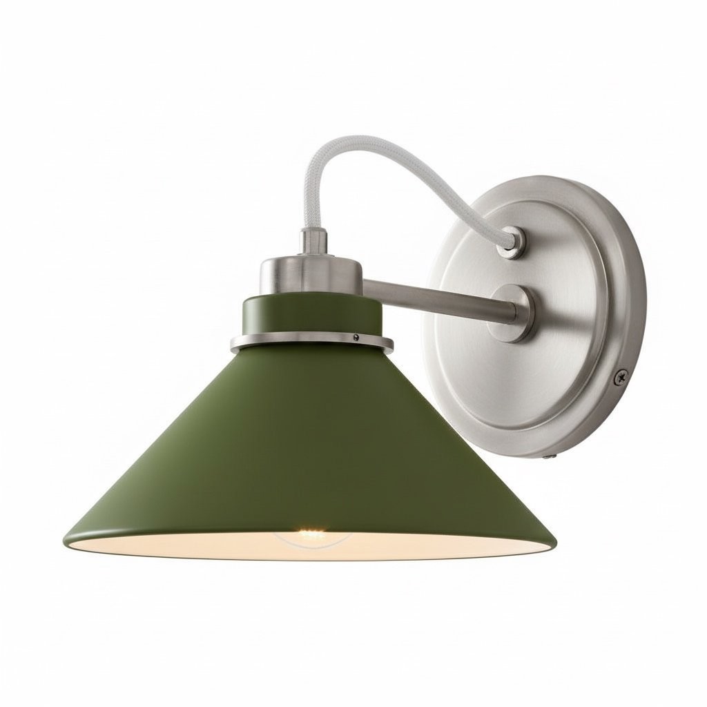 Aurenza Farmhouse Wall Sconce – Metal Or Glass Lighting for Entrance or Bedroom K1140
