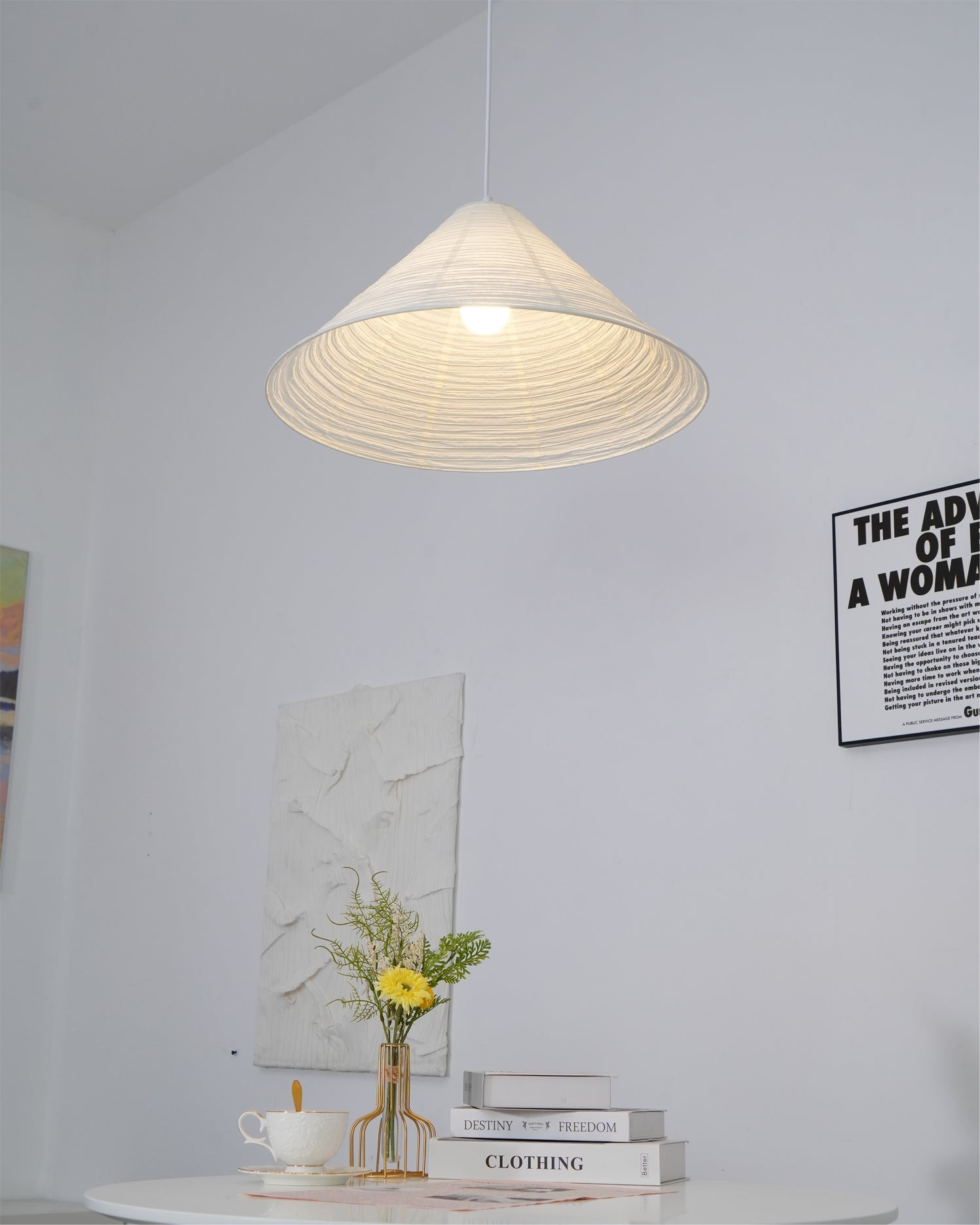 Cone Washi Pendant Light K1000