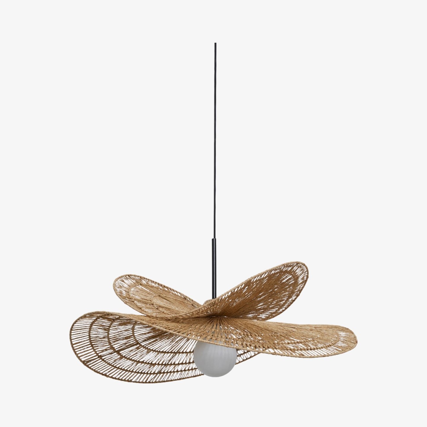 Florevian Tiered Shade Pendant Light with Woven Textured Design for Dining Room K1614